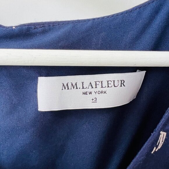 MM Lafleur Samantha wrap dress , Blue dots prints, Plus size 3 - Picture 7 of 12